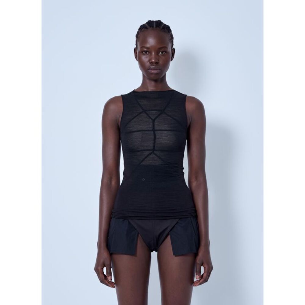 Rick Owens Women Sheer Panelled Top